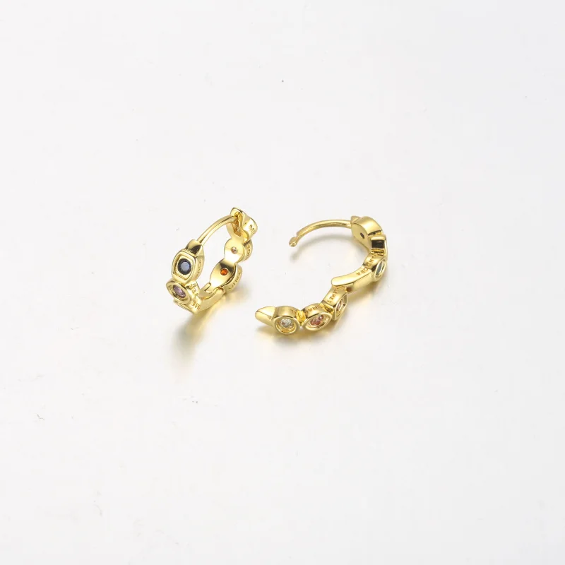 (image for) PANDORA Marvel The Avengers Infinity Stones Hoop Earrings - 262567C01 - View 5