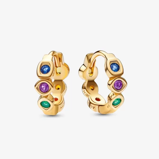 PANDORA Marvel The Avengers Infinity Stones Hoop Earrings - 262567C01