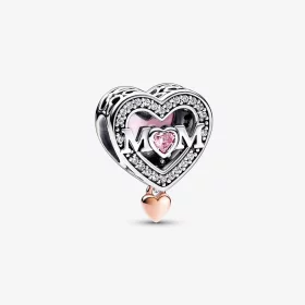 Pandora Mom and Heart Charm - 782653C01 Pandora Mom and Heart Charm - 782653C01