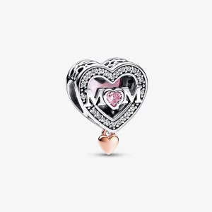 (image for) Pandora Mom and Heart Charm - 782653C01