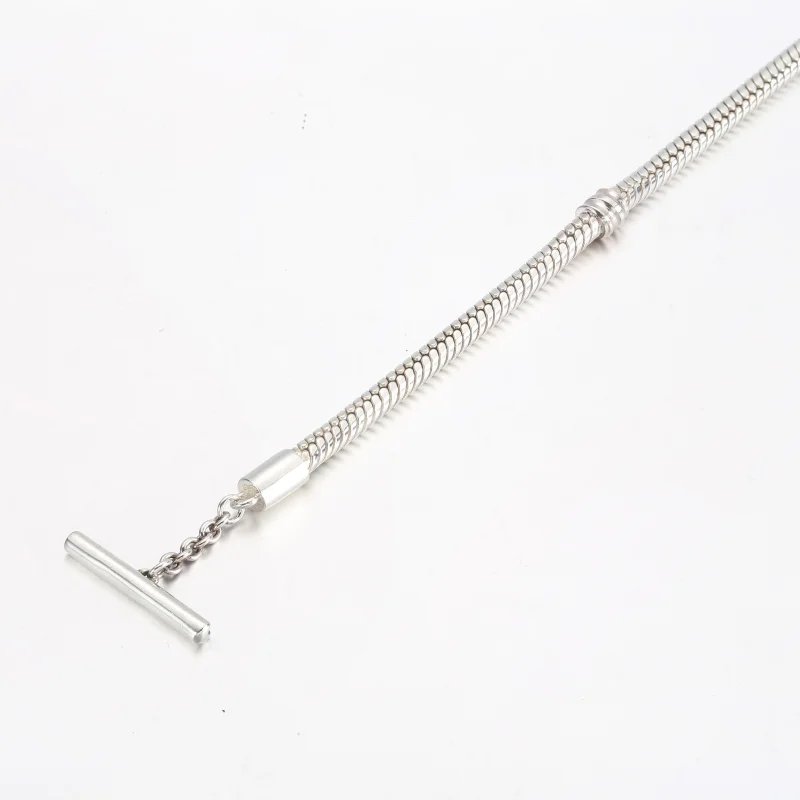 (image for) Pandora Moments Asymmetric Star T-bar Snake Chain Bracelet - 592357C01 - View 7