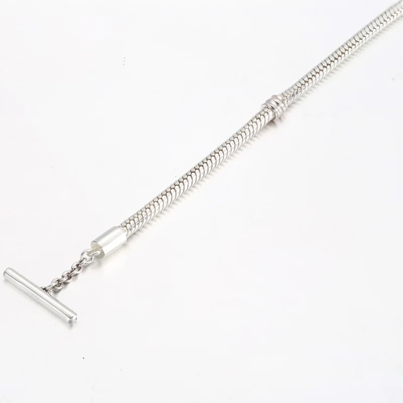 (image for) Pandora Moments Asymmetric Star T-bar Snake Chain Bracelet - 592357C01 - View 11