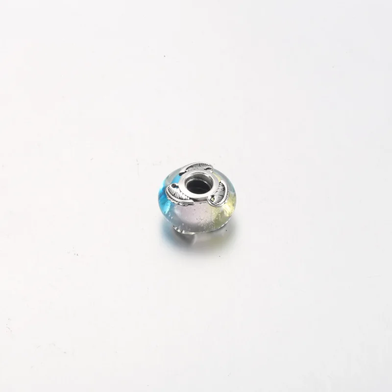 (image for) PANDORA Multicolour Murano Glass & Curved Feather Charm - 792577C00 - View 10