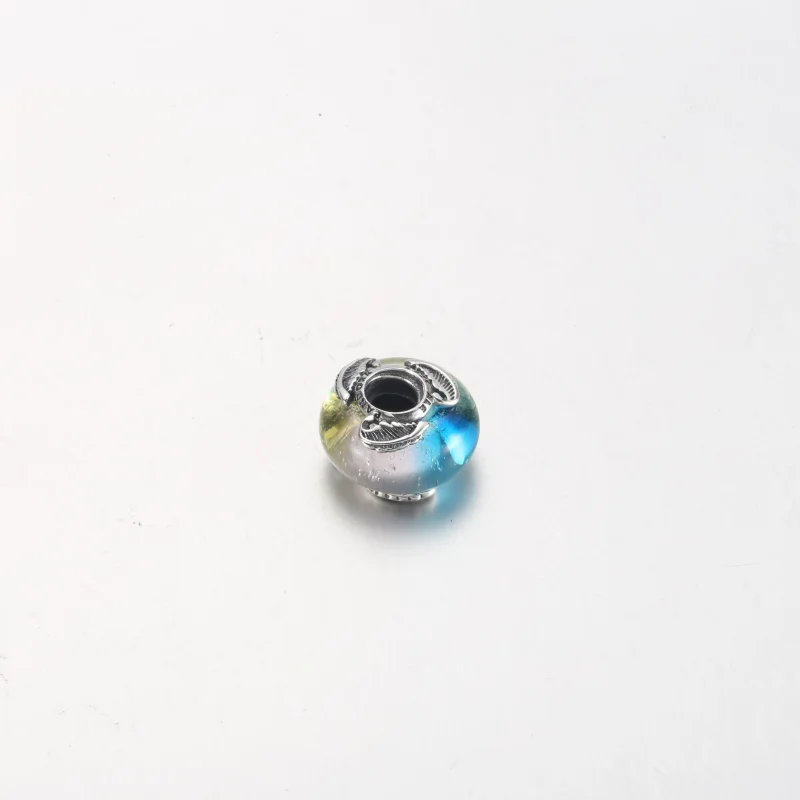 (image for) PANDORA Multicolour Murano Glass & Curved Feather Charm - 792577C00 - View 11