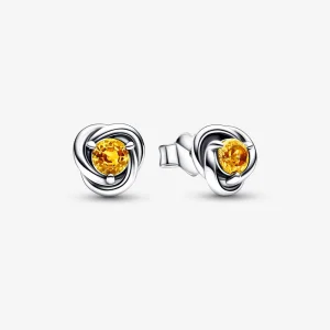 (image for) PANDORA November Honey Eternity Circle Stud Earrings - 292334C04