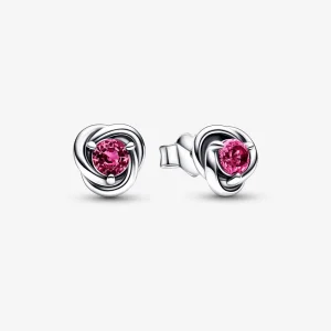 (image for) PANDORA October Pink Eternity Circle Stud Earrings - 292334C05