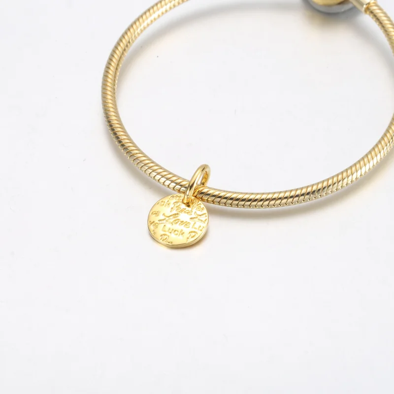 (image for) PANDORA Peace, Love & Luck Dangle Charm - 752329C00 - View 7