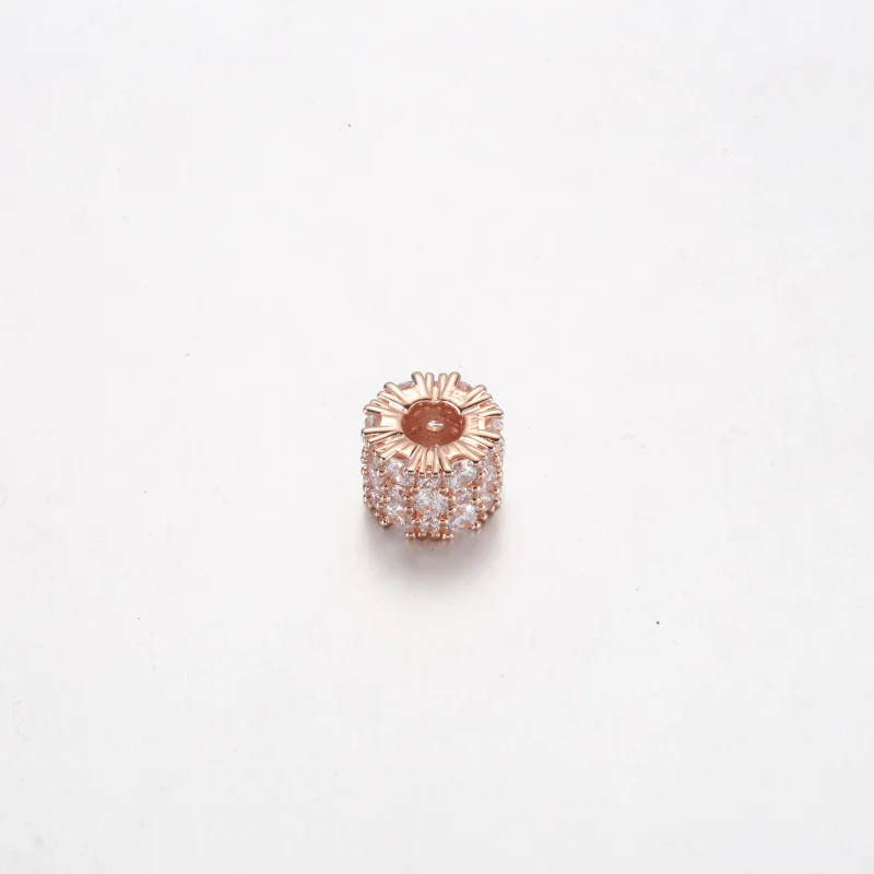 (image for) PANDORA Pink & Clear Sparkle Charm - 788487C01 - View 6