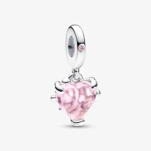 (image for) PANDORA Pink Family Tree & Heart Dangle Charm - 792654C01