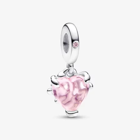 PANDORA Pink Family Tree & Heart Dangle Charm - 792654C01