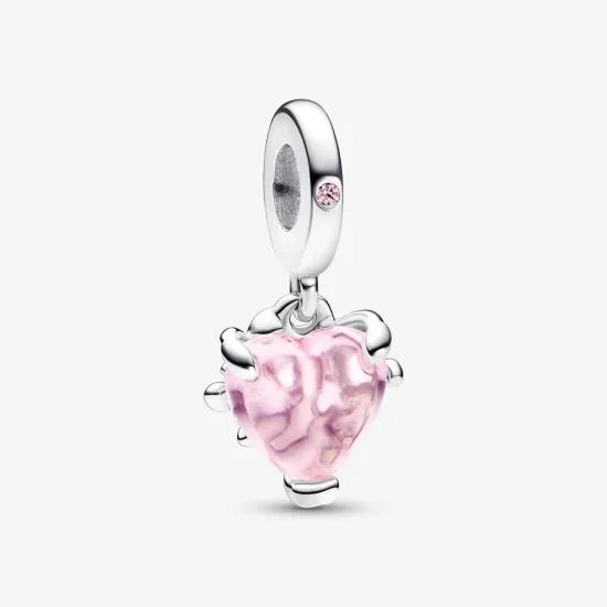 PANDORA Pink Family Tree & Heart Dangle Charm - 792654C01