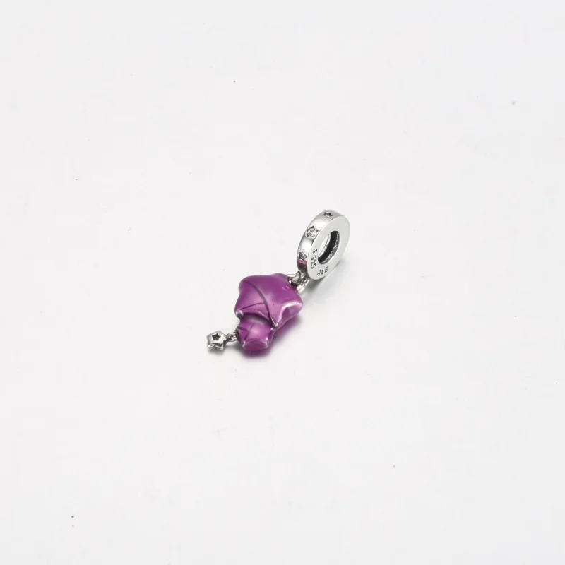 (image for) Pandora Purple Lucky Star Pendant - 792487C01 - View 3