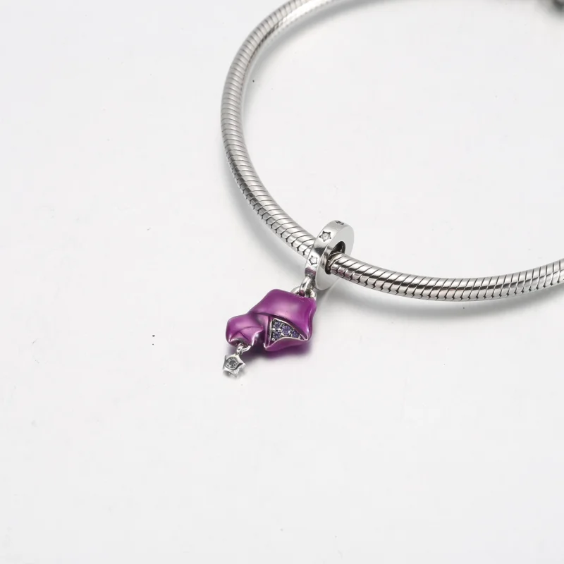 (image for) Pandora Purple Lucky Star Pendant - 792487C01 - View 7