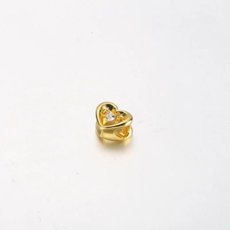 (image for) PANDORA Radiant Heart & Floating Stone Charm - 762493C01 - View 7