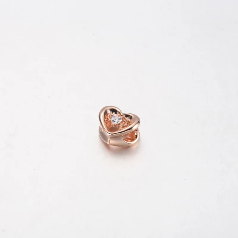 (image for) PANDORA Radiant Heart & Floating Stone Charm - 782493C01 - View 6