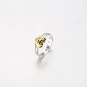 PANDORA Radiant Two-tone Sliding Heart Ring - 162504C00 PANDORA Radiant Two-tone Sliding Heart Ring - 162504C00