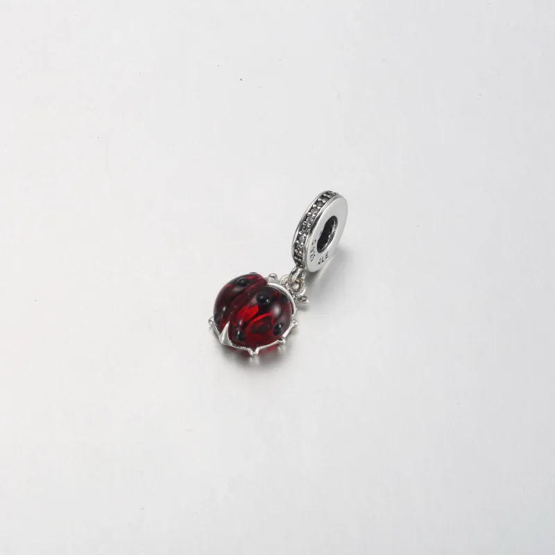 (image for) PANDORA Red Ladybird Dangle Charm - 792571C01 - View 5
