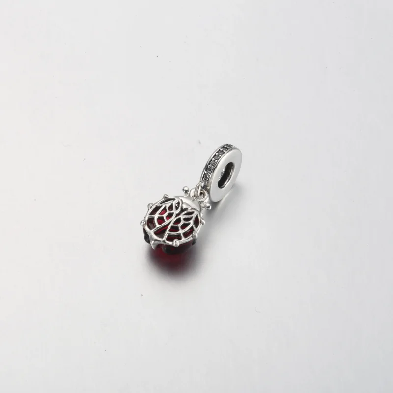 (image for) PANDORA Red Ladybird Dangle Charm - 792571C01 - View 6