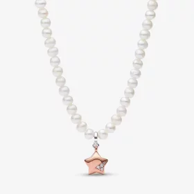 PANDORA Rose Gold Lucky Star Necklace - 382489C01-45