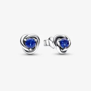 (image for) PANDORA September Birthstone Eternity Circle Stud Earrings - 292334C07