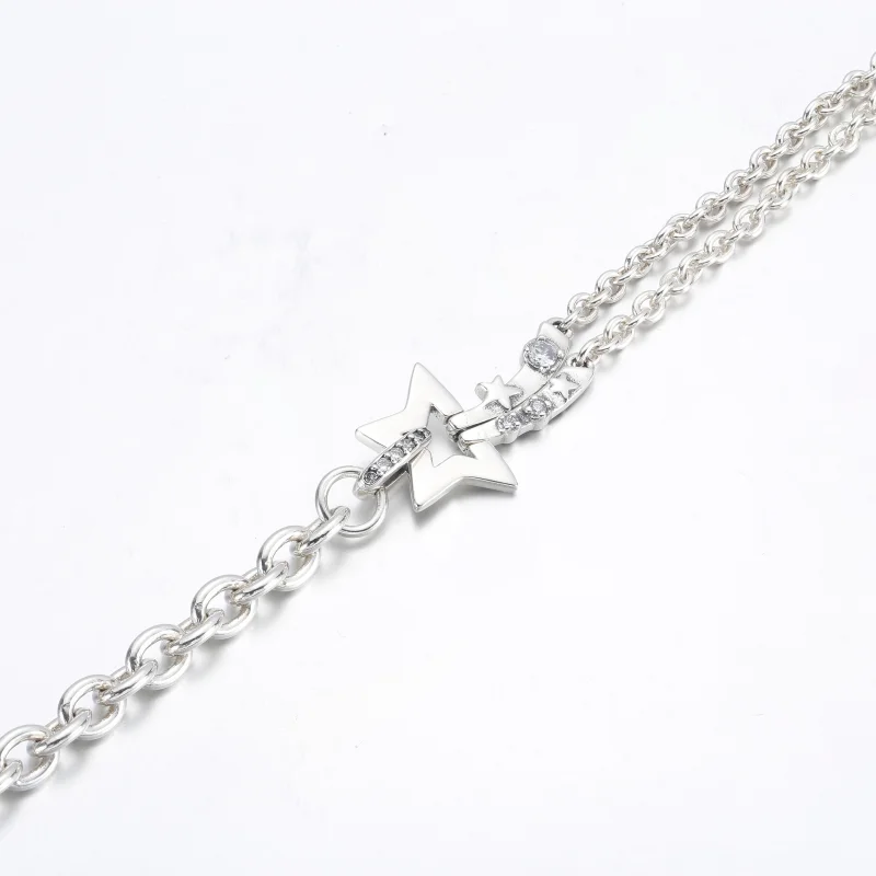 (image for) PANDORA Shooting Star Double Chain Bracelet - 592409C01 - View 6