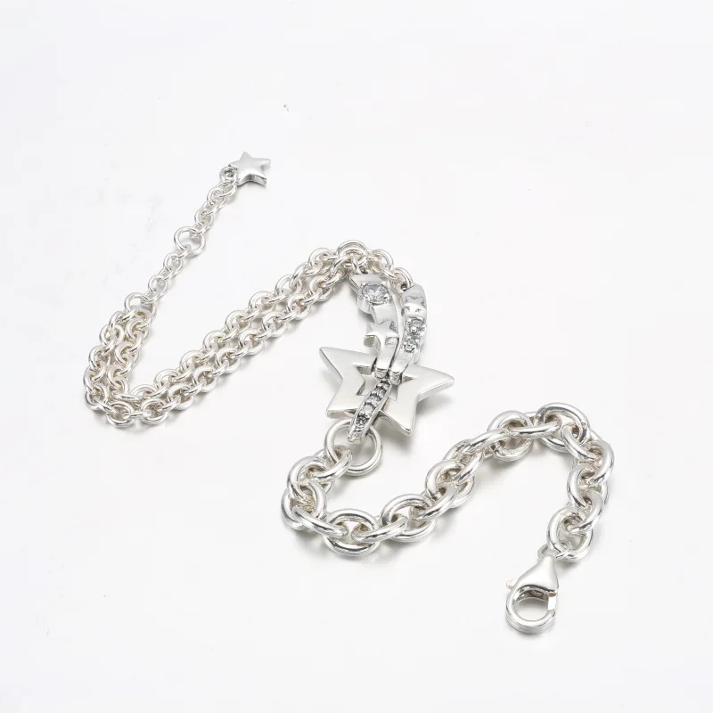 (image for) PANDORA Shooting Star Double Chain Bracelet - 592409C01 - View 8