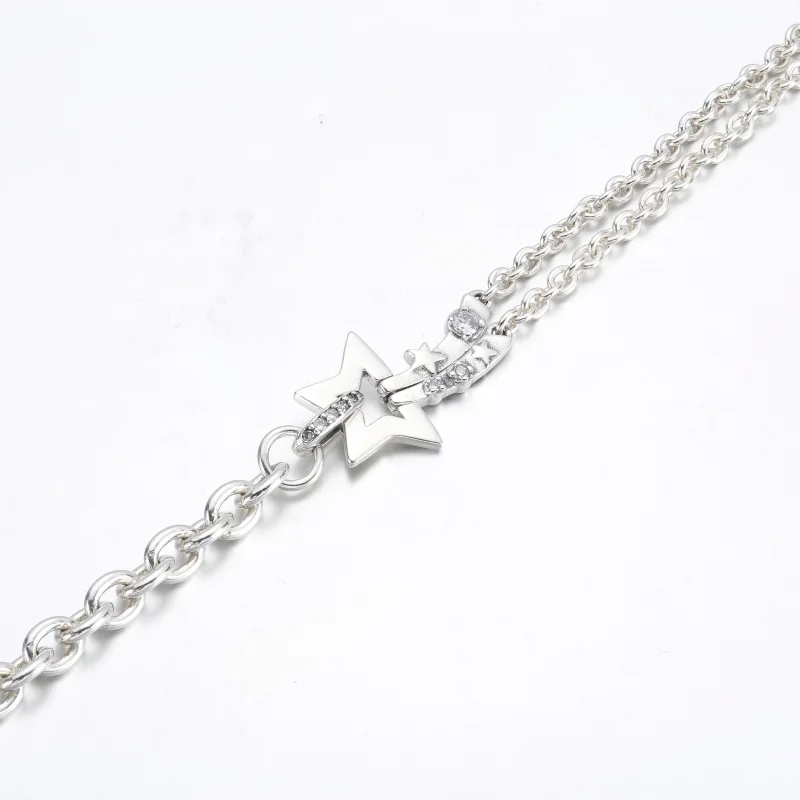 (image for) PANDORA Shooting Star Double Chain Bracelet - 592409C01 - View 10