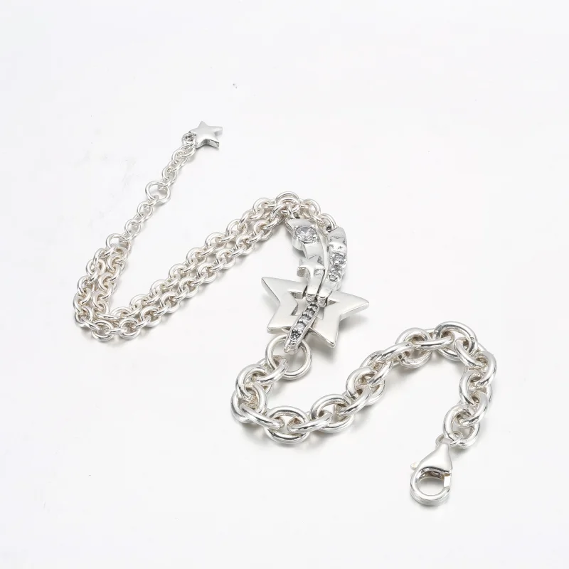 (image for) PANDORA Shooting Star Double Chain Bracelet - 592409C01 - View 12