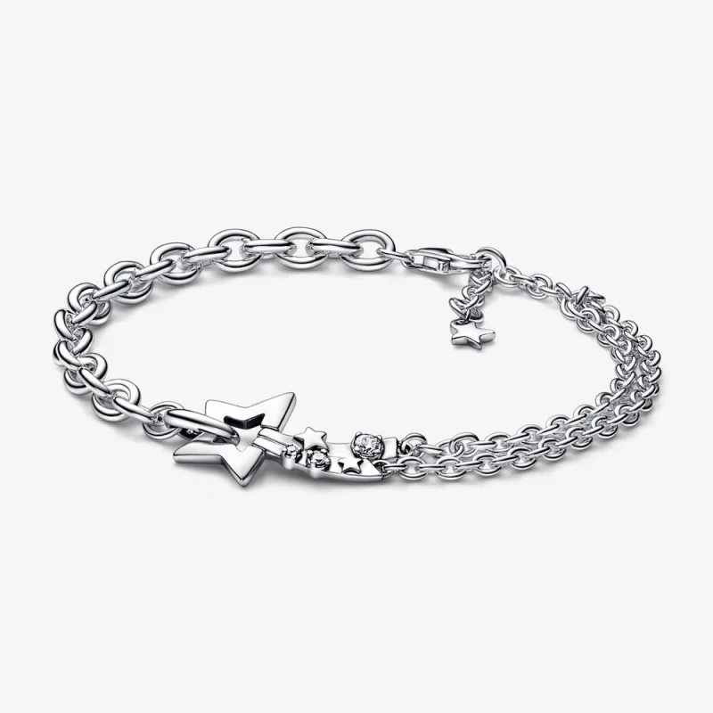 (image for) PANDORA Shooting Star Double Chain Bracelet - 592409C01 - Product Image