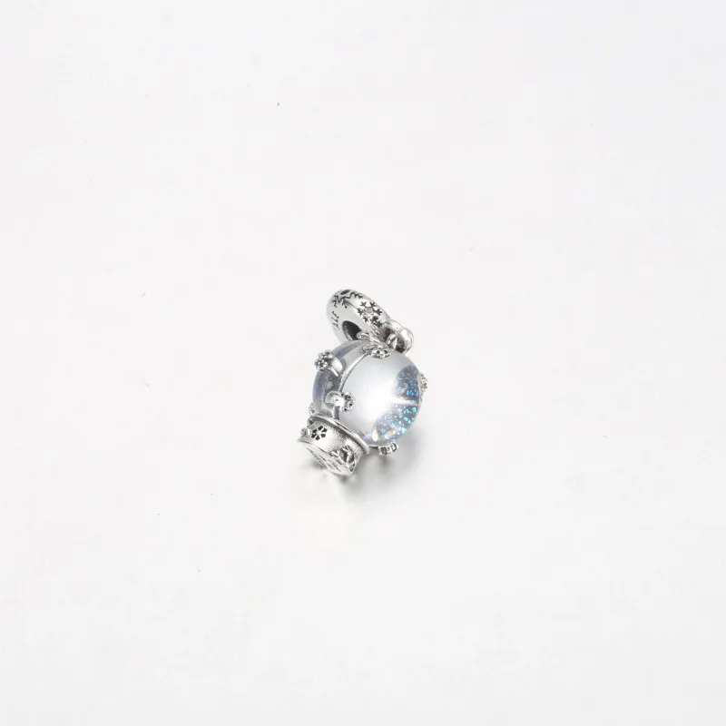(image for) PANDORA Snowflake Snow Globe Dangle Charm - 792369C01 - View 11