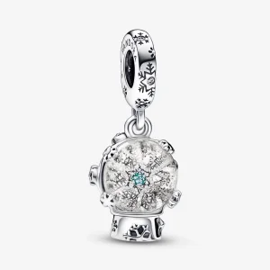 (image for) PANDORA Snowflake Snow Globe Dangle Charm - 792369C01