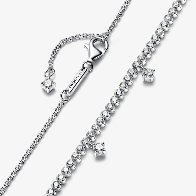 (image for) PANDORA Sparkling Drop Collier Necklace - 392405C01 - View 4