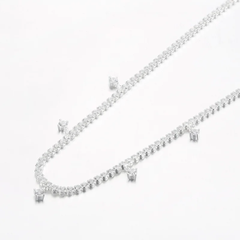 (image for) PANDORA Sparkling Drop Collier Necklace - 392405C01 - View 9