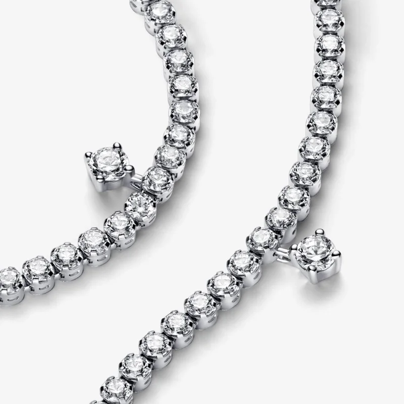(image for) PANDORA Sparkling Drops Tennis Bracelet - 592401C01 - View 4