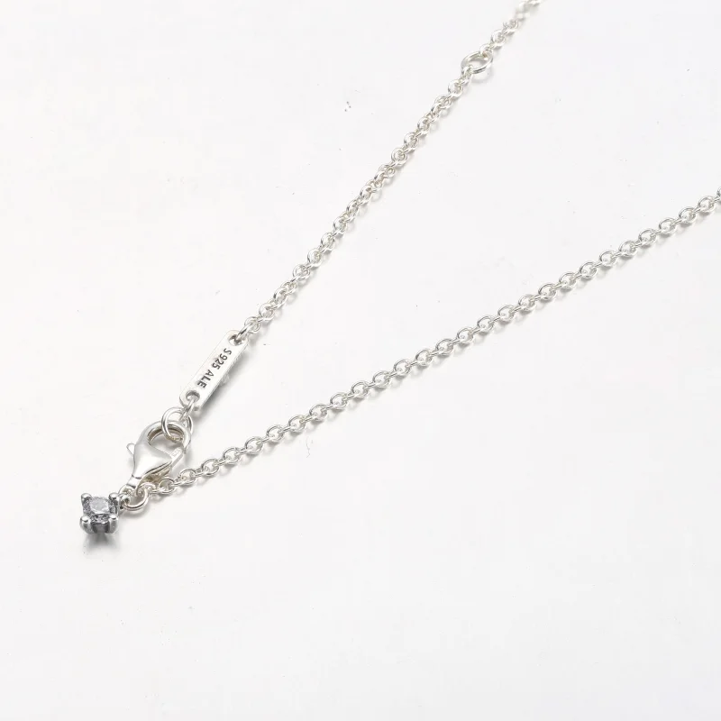 (image for) PANDORA Sparkling Heart Halo Pendant Collier Necklace - 392542C01 - View 7