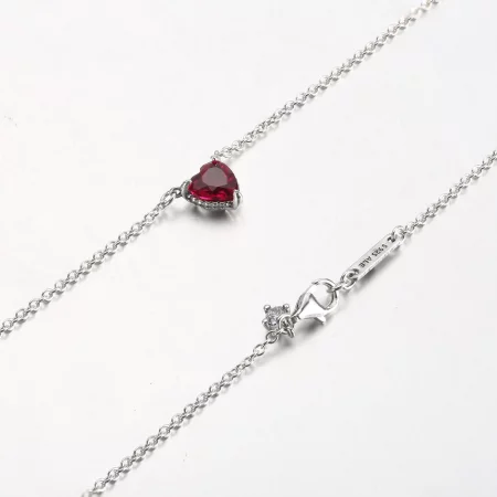 PANDORA Sparkling Heart Halo Pendant Collier Necklace - 392542C01
