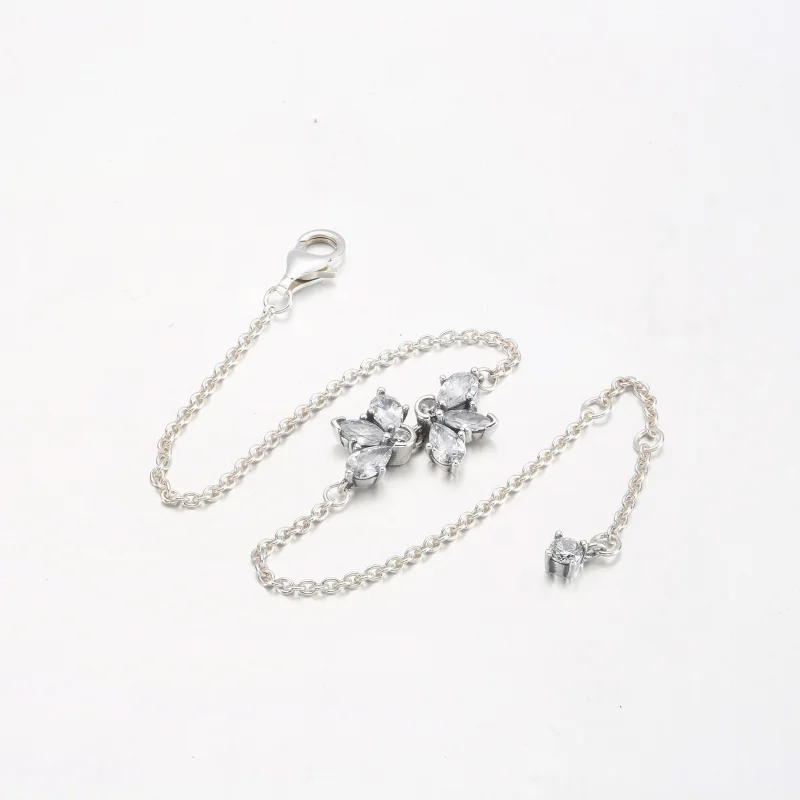 (image for) PANDORA Sparkling Herbarium Cluster Chain Bracelet - 592398C01 - View 9