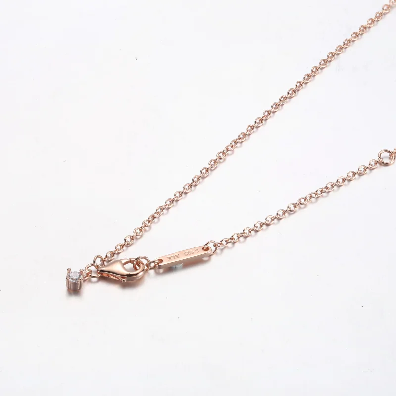 (image for) PANDORA Sparkling Herbarium Cluster Drop Collier Necklace - 382386C01 - View 11