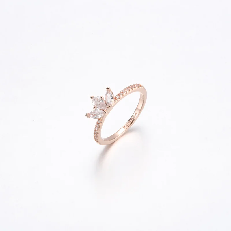 (image for) PANDORA Sparkling Herbarium Cluster Ring - 182392C01 - View 9