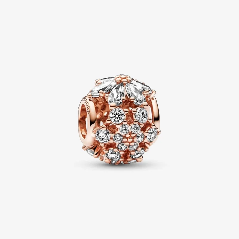 (image for) PANDORA Sparkling Herbarium Cluster Round Charm - 782383C01 - Product Image