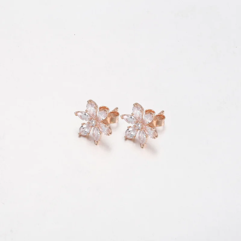 (image for) PANDORA Sparkling Herbarium Cluster Stud Earrings - 282407C01 - View 4