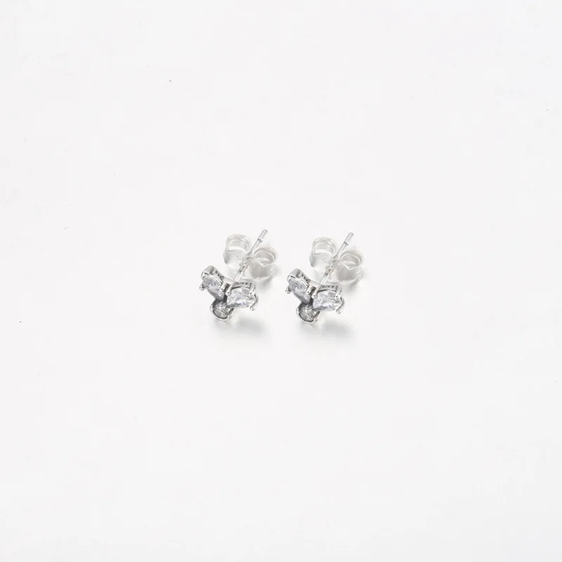 (image for) PANDORA Sparkling Herbarium Cluster Stud Earrings - 292406C01 - View 4