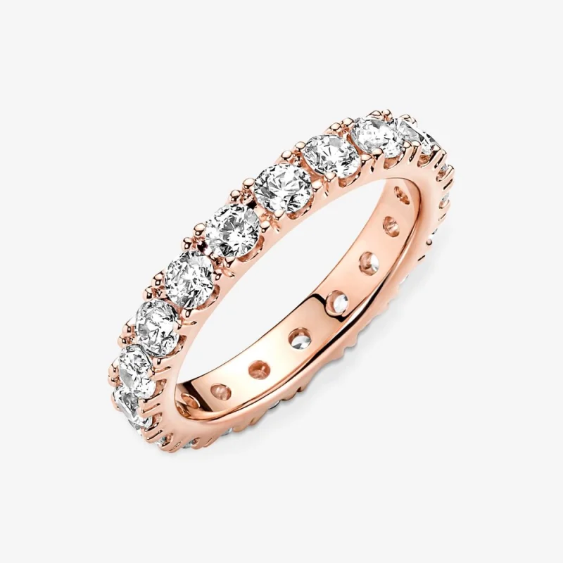 (image for) PANDORA Sparkling Row Eternity Ring - 180050C01 - View 4