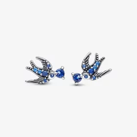 PANDORA Sparkling Swallow Stud Earrings - 292568C01