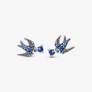 (image for) PANDORA Sparkling Swallow Stud Earrings - 292568C01
