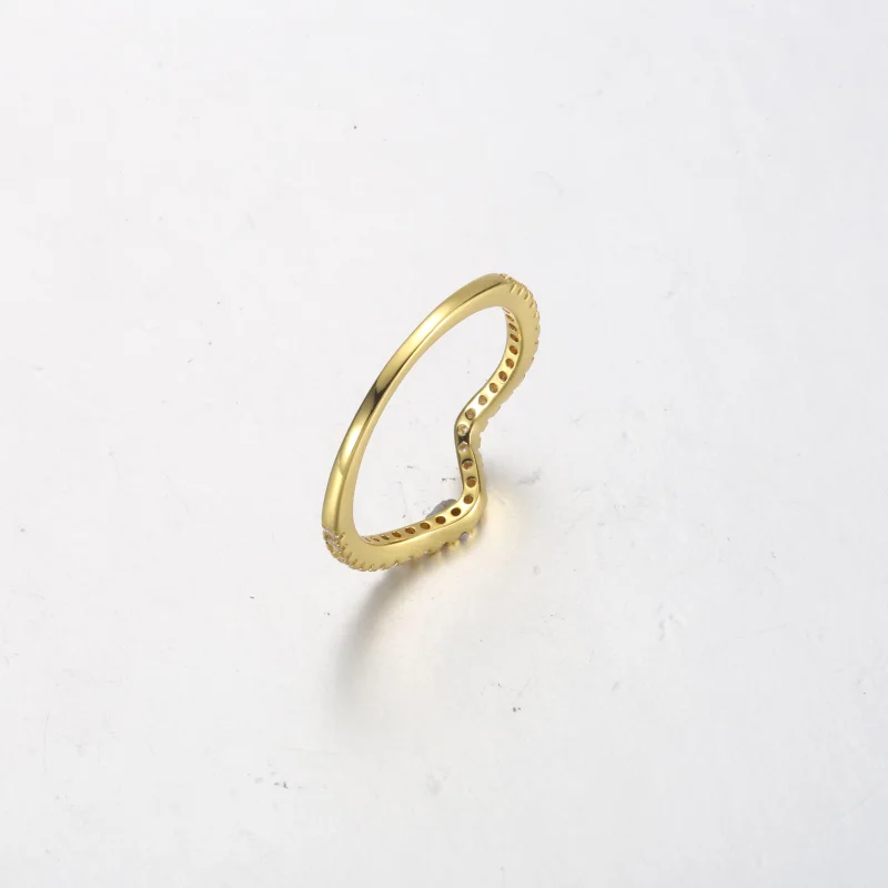 (image for) PANDORA Sparkling Wave Ring - 162539C01 - View 8