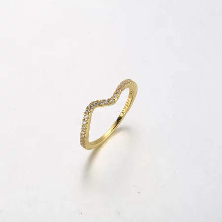 PANDORA Sparkling Wave Ring - 162539C01