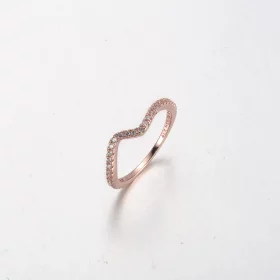 PANDORA Sparkling Wave Ring - 182539C01 PANDORA Sparkling Wave Ring - 182539C01