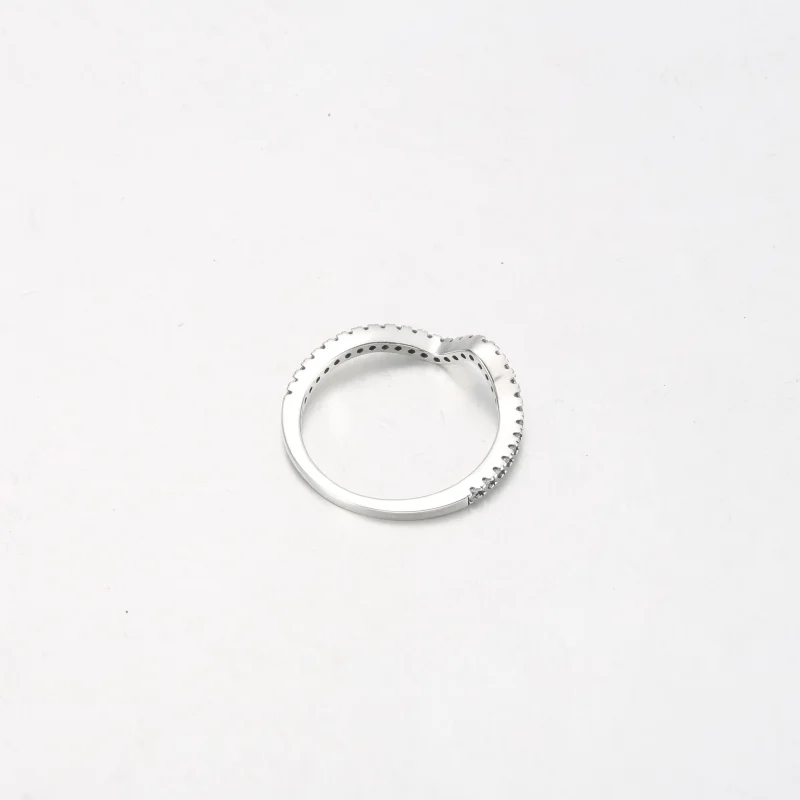 (image for) PANDORA Sparkling Wave Ring - 192539C01 - View 7