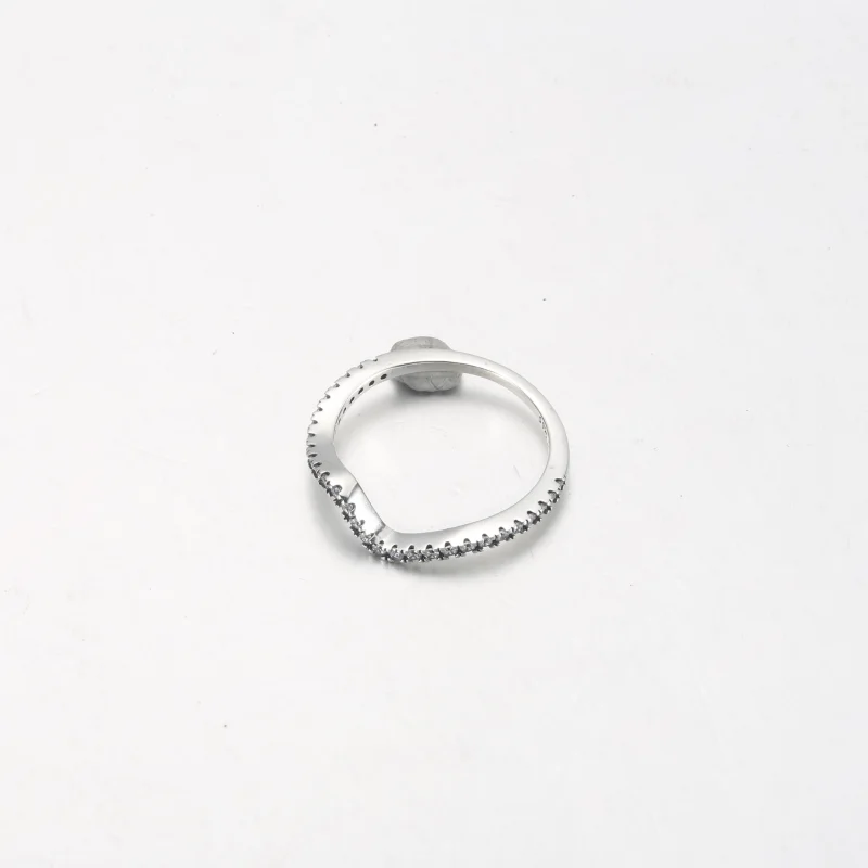 (image for) PANDORA Sparkling Wave Ring - 192539C01 - View 10